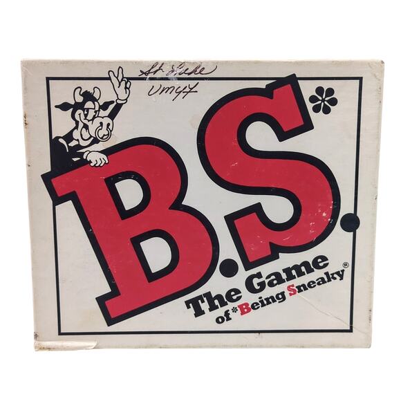 Vintage Party Game B.S. The Game of Being Sneaky Bluffing 1986 Complete TDC - Picture 1 of 5